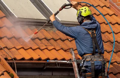 Démoussage et hydrofuge de toiture à Équemauville
